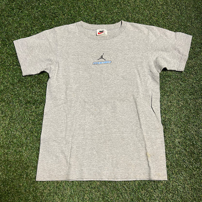 1990s Jordan Brand Maestro Gray Tee Size Medium USED v6553