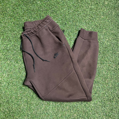 Nike Tech Brown Sweatpants Size Large USED v15929