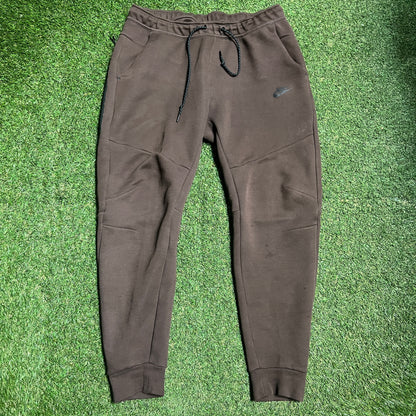 Nike Tech Brown Sweatpants Size Large USED v15929