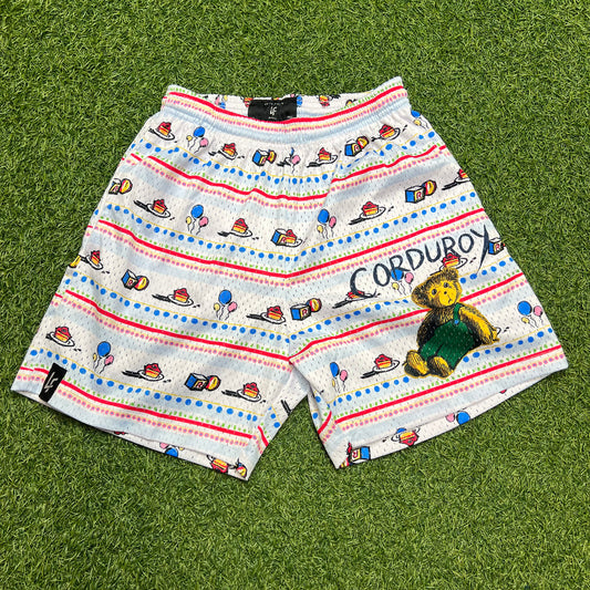 Lost Files Birthday Cake White Shorts Size Small USED v15373