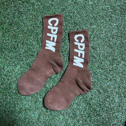 CPFM Socks Brown One Size Used x11614