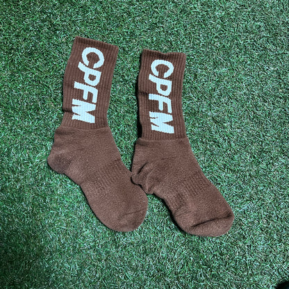 CPFM Socks Brown One Size Used x11614