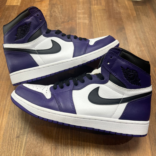 Jordan 1 Court Purple Size 9.5 USED s15786