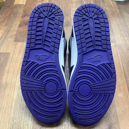 Jordan 1 Court Purple Size 9.5 USED s15786