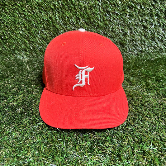 Fear of God FOG Essentials Fitted Orange Hat Size 7 1/4 USED x13380