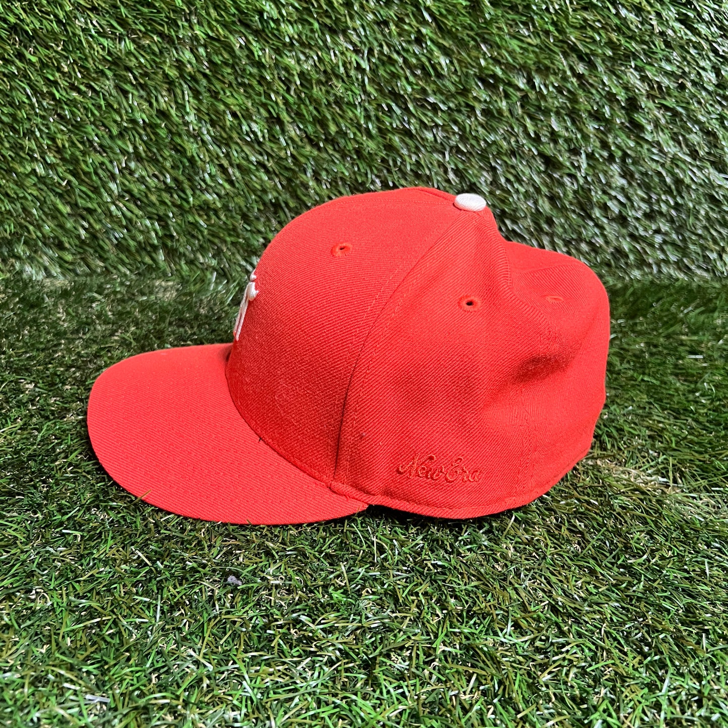 Fear of God FOG Essentials Fitted Orange Hat Size 7 1/4 USED x13380
