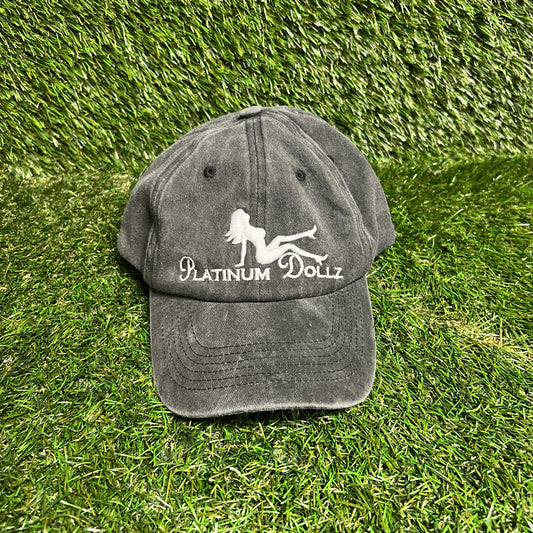 Platinum Dollz Black Hat Size One Size USED v15948