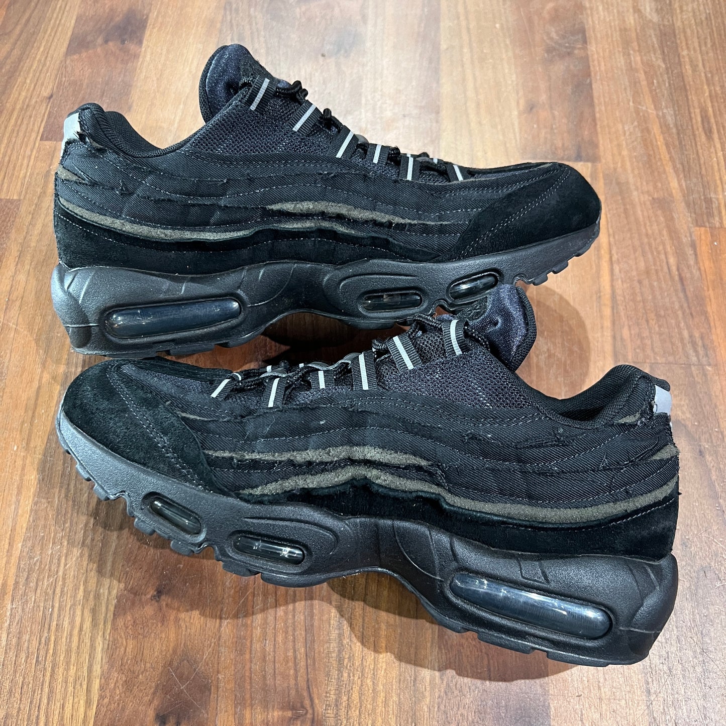 Nike Air Max 95 Comme des Garcons Black Size 9.5 USED s14048