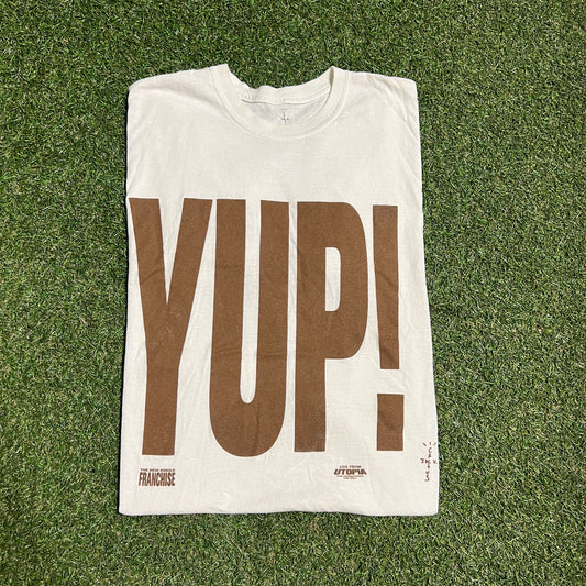 Travis Scott Franchise Promo YUP! White Tee Size One Size USED x13390