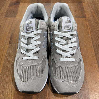 New Balance 574 Grey White Size 10.5 NEW s14367