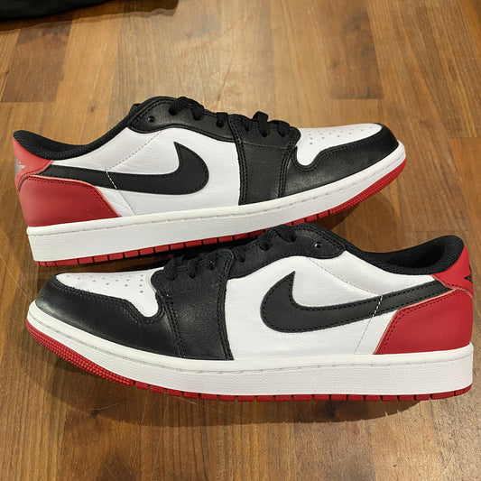 Jordan 1 Low Black Toe Size 10 NEW s14147