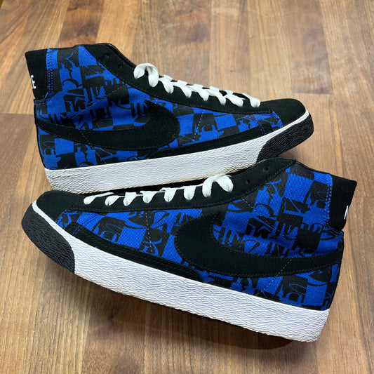 Nike SB Blazer Stussy Neighborhood Blue 2008 SAMPLE Size 9.5 USED s3826