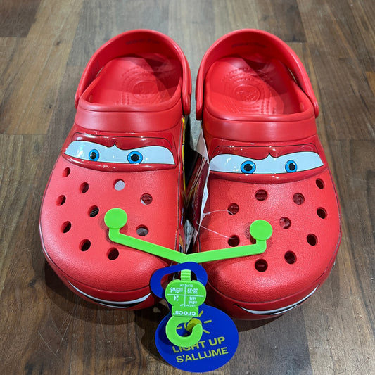 Crocs Classic Clog Lightning McQueen Size 6 NEW s14233