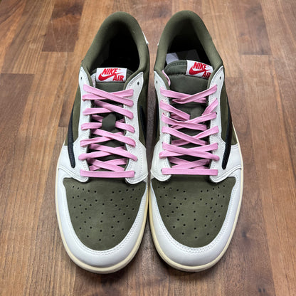 Jordan 1 Travis Scott Low Medium Olive Size 12.5 USED s15829