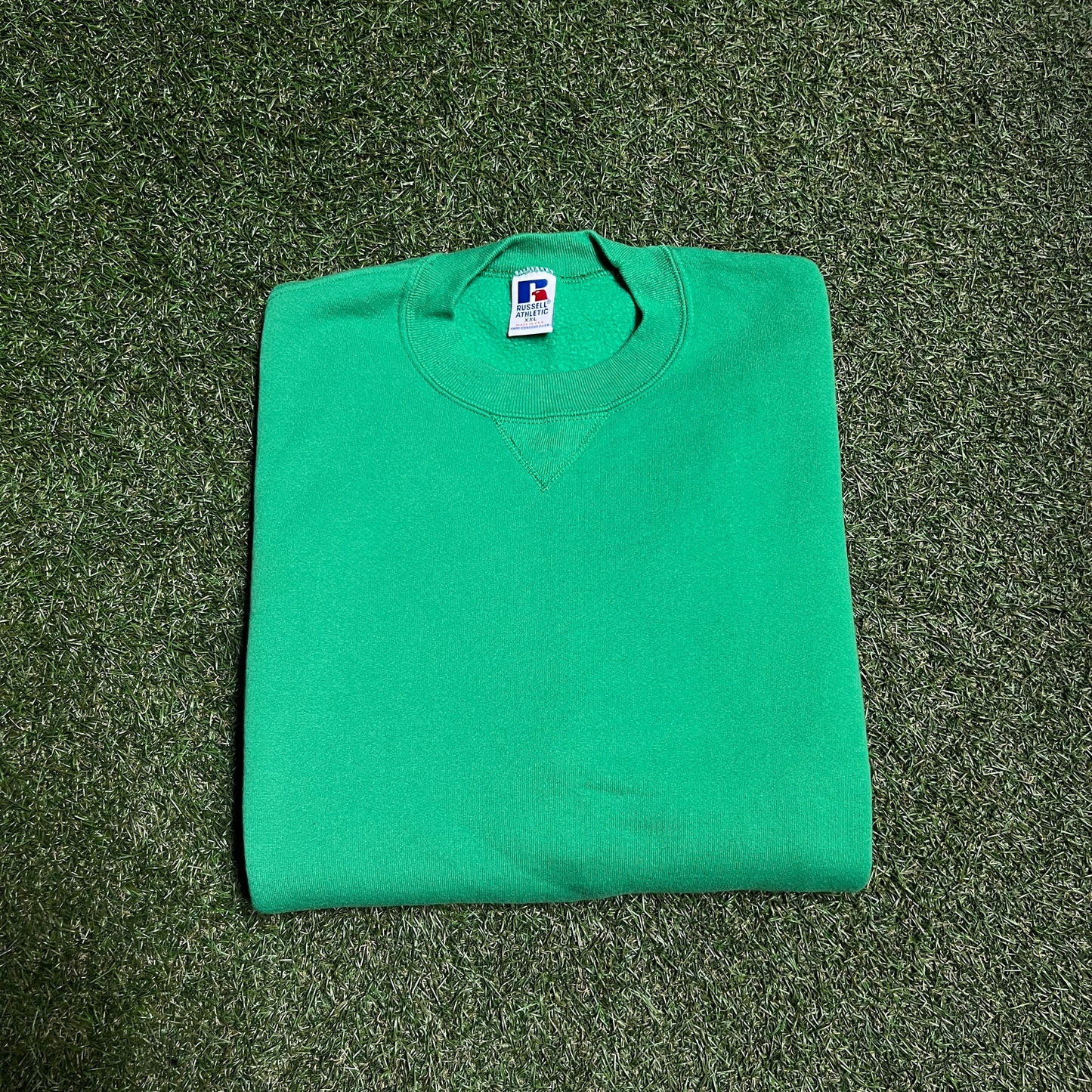 Russell Athletic Made in US Green Blank Crewneck Size XXL NEW v14124