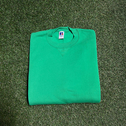 Russell Athletic Made in US Green Blank Crewneck Size XXL NEW v14124