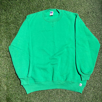 Russell Athletic Made in US Green Blank Crewneck Size XXL NEW v14124