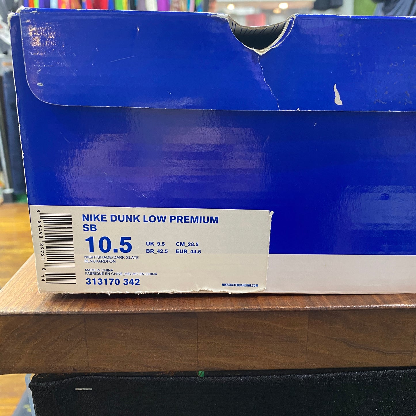 Nike SB Dunk Low Concepts Blue Lobster Size 10.5 USED s14163