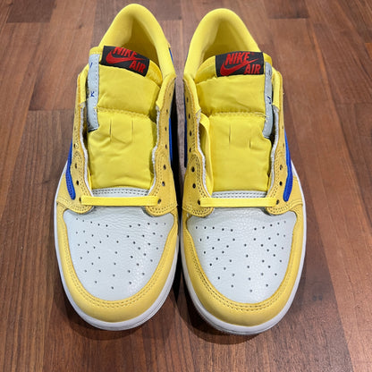 Jordan 1 Low Travis Scott Canary Size 7M / 8.5W NEW s14179