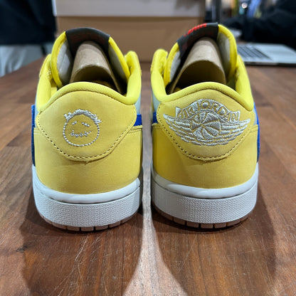 Jordan 1 Low Travis Scott Canary Size 7M / 8.5W NEW s14179