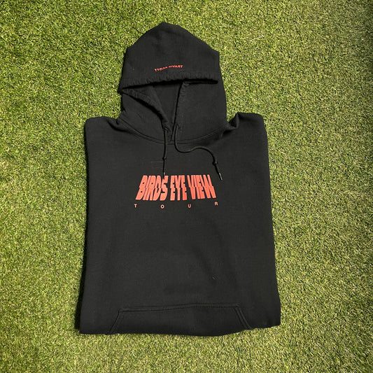 Travis Scott Birds Eye View Tour Black Hoodie Size XL USED x9469