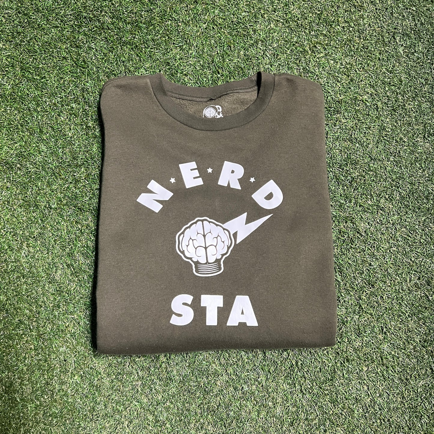 Nerd STA Green Crewneck Size XL USED v2237