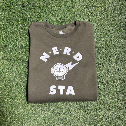 Nerd STA Green Crewneck Size XL USED v2237