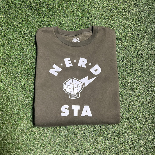 Nerd STA Green Crewneck Size XL USED v2237