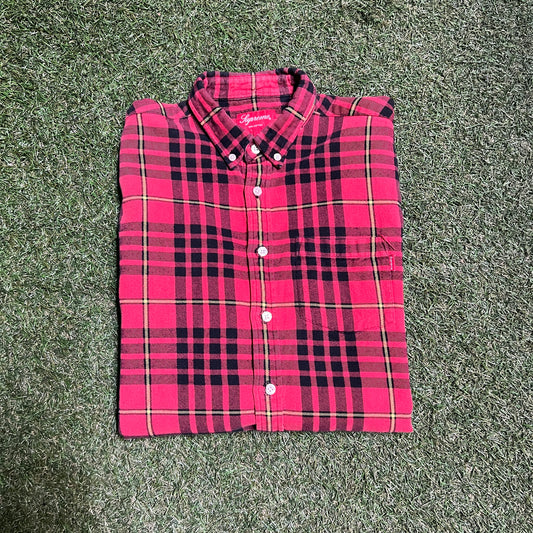 Supreme Red Flannel Size Small Used x4620