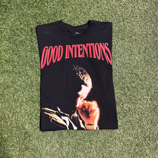 XO Nav Good Intentions Black Tee Size Medium USED x10281