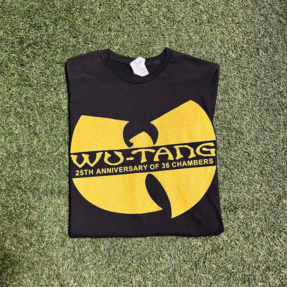 Wu Tang 25th Anniversary to 36 Chambers Tee Size Small USED v11375