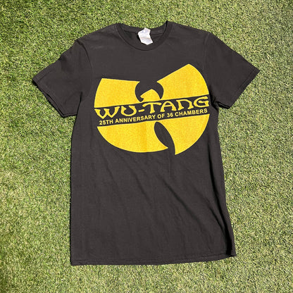 Wu Tang 25th Anniversary to 36 Chambers Tee Size Small USED v11375