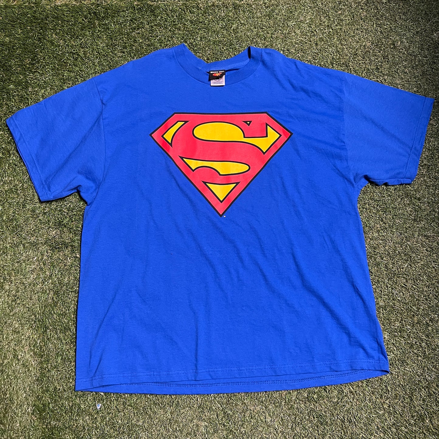 Superman classic logo Tee 2001 Size XXL USED v4715