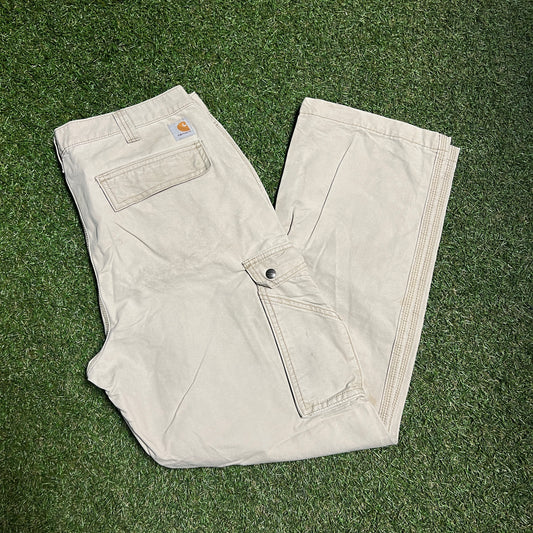 Carhartt Khaki Relaxed Fit Painter Pants 36x32 USED V10812