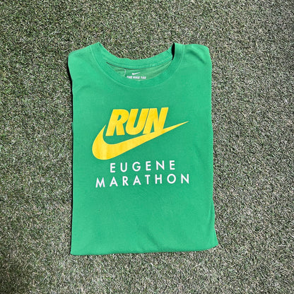 Nike Eugene Marathon Green Tee Size XL USED v13136