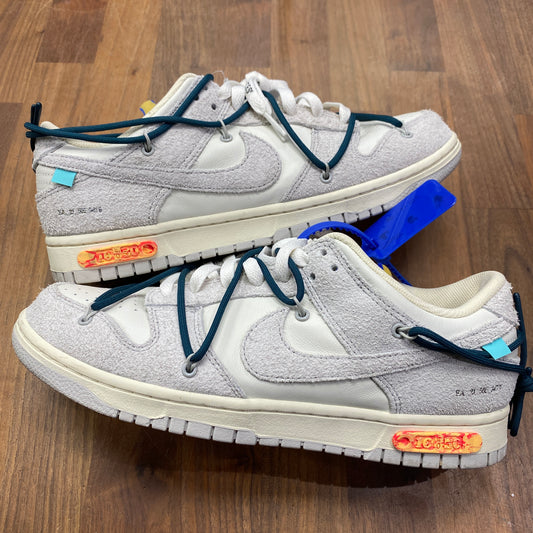 Nike Dunk Low Off-White Lot 16 Size 10 USED s14177