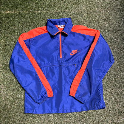 Nike 1970s Blue/Orange Light jacket Size Medium USED v1202