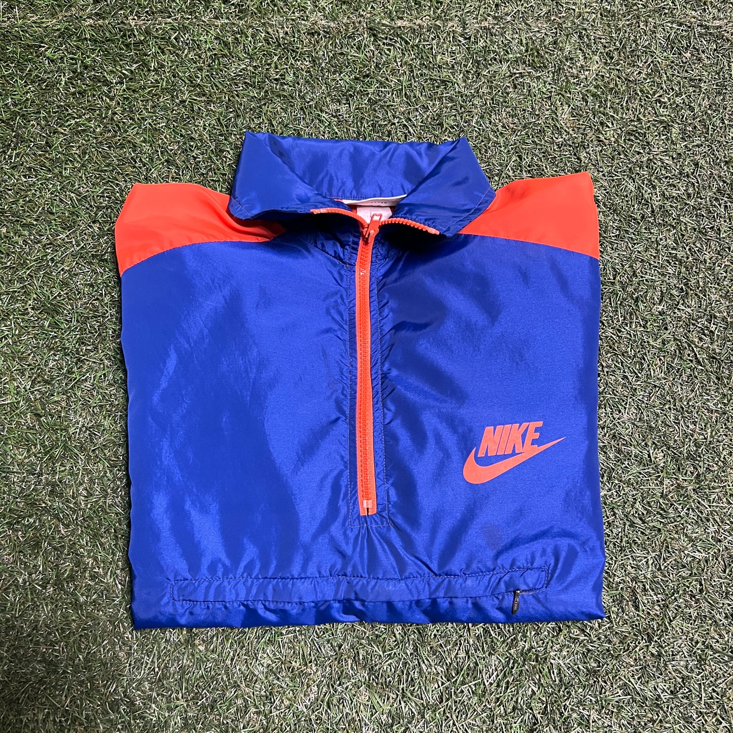 Nike 1970s Blue/Orange Light jacket Size Medium USED v1202