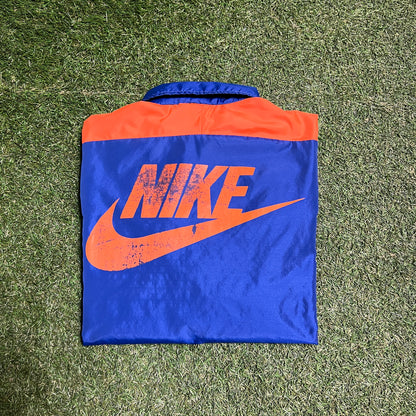 Nike 1970s Blue/Orange Light jacket Size Medium USED v1202