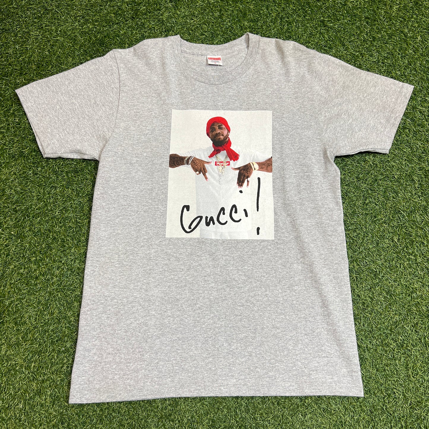 Supreme Gucci Mane 2016 Tee Gray Size Medium NEW x4034