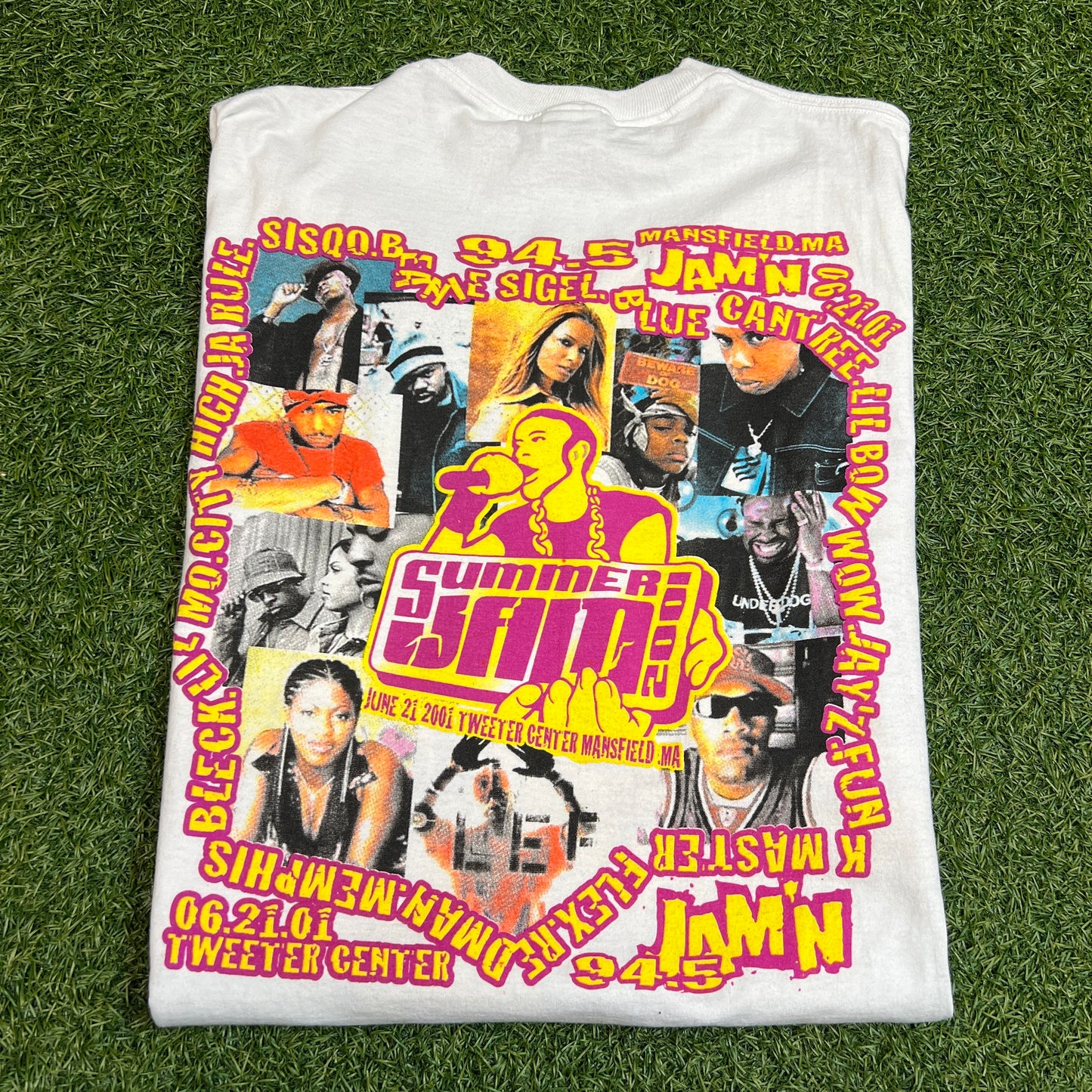 Summer Jam 2001 Concert Tee Size Large USED v5346