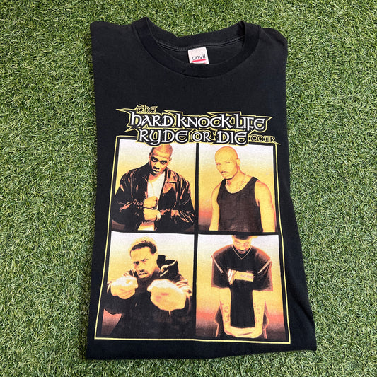 Hard Knock Life ryde or die tour 1999 Tee DMX JAY Z Size Large USED v5372