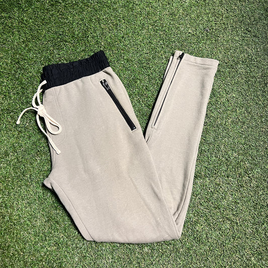 FOG Green Sweatpants with Black waistband Size Medium USED x3216