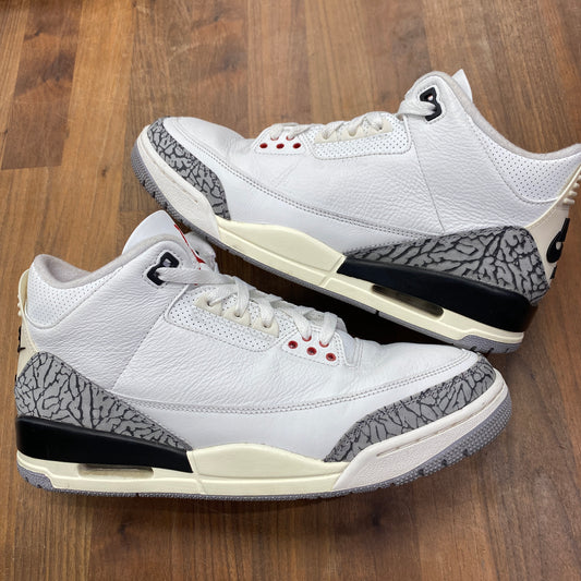 Jordan 3 White Cement Reimagined Size 11 USED s14413