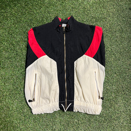 Nike 90s Draw string Windbreaker White/Red Size Medium