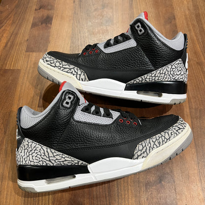 Jordan 3 Black Cement (2018) Size 10 USED s14184