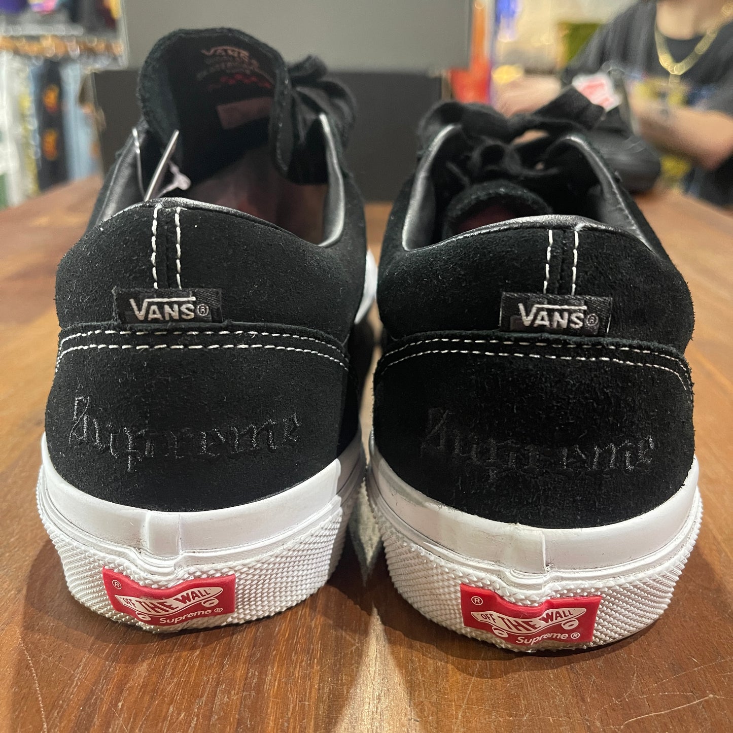 Vans Sid Supreme Fuck Em Black Size 12 USED s13997