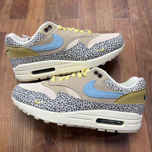Nike Air Max 1 Safari Cobblestone Size 8m / 9.5w NEW s16029