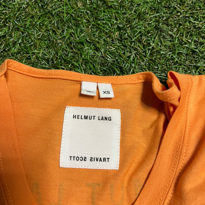 Travis Scott x Helmut Lang Cowboy Orange Tee Size XS USED x2086