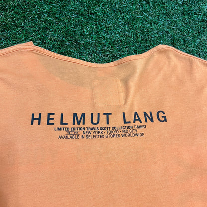 Travis Scott x Helmut Lang Cowboy Orange Tee Size XS USED x2086